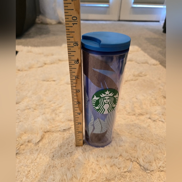 Starbucks Blue Leaves & Siren Grande 26 oz EUC Preppy Cofee Travel Vacation - Picture 3 of 5